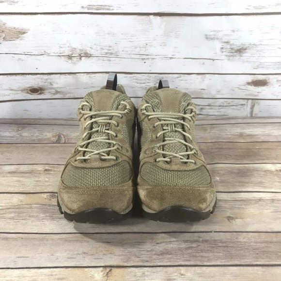 Garmont Vibram Hiking Boots Womens Size 8.5 Outdoors Trail Leather Lace Up Beige - Picture 4 of 12